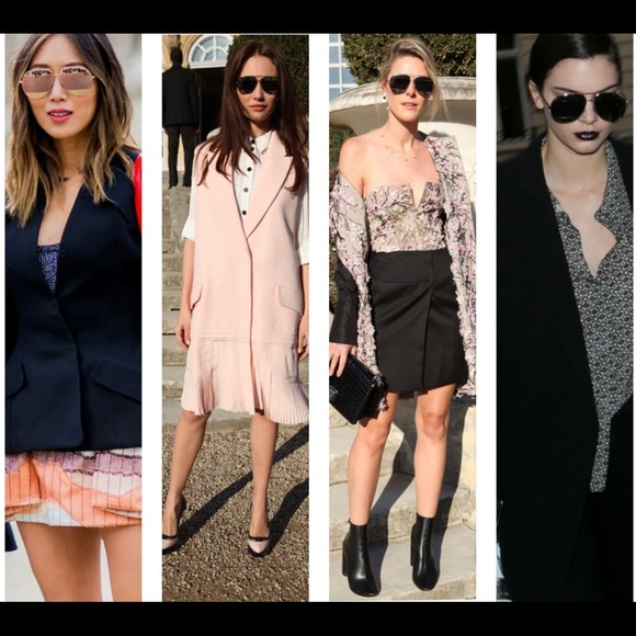 CHRISTIAN DIORSPLIT YELLOW GOLD &GREY MIRRORED LENSES WITH MONOGRAMED SUNNIES - Picture 12 of 16